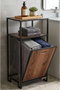 Hanah Home Peka9092 Estantería para Baño Natural y Negro
